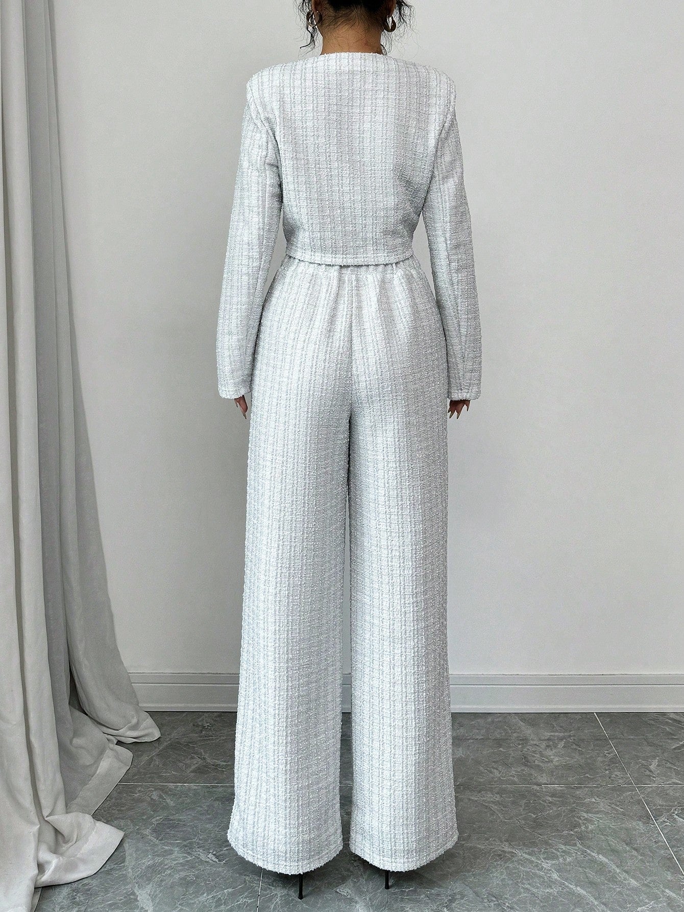 Tweed Short Jacket & Shorts Co-ord Set