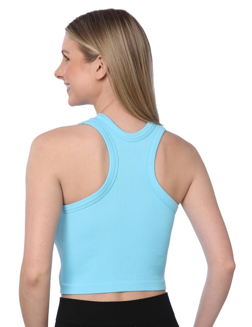Women's Sleeveless Blue Tank Top