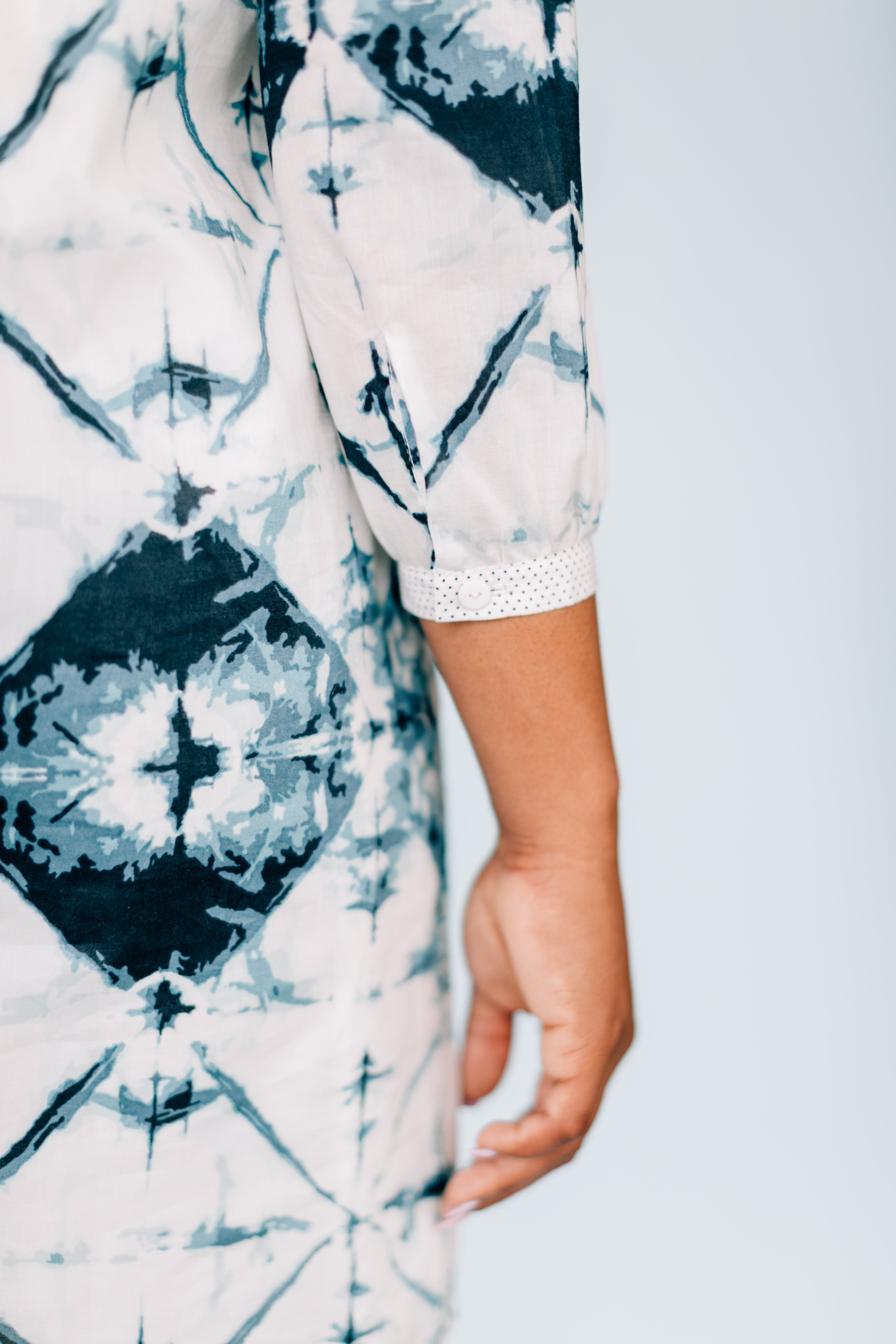 Inkwell Tie-Dye Polka Dot Midi Dress