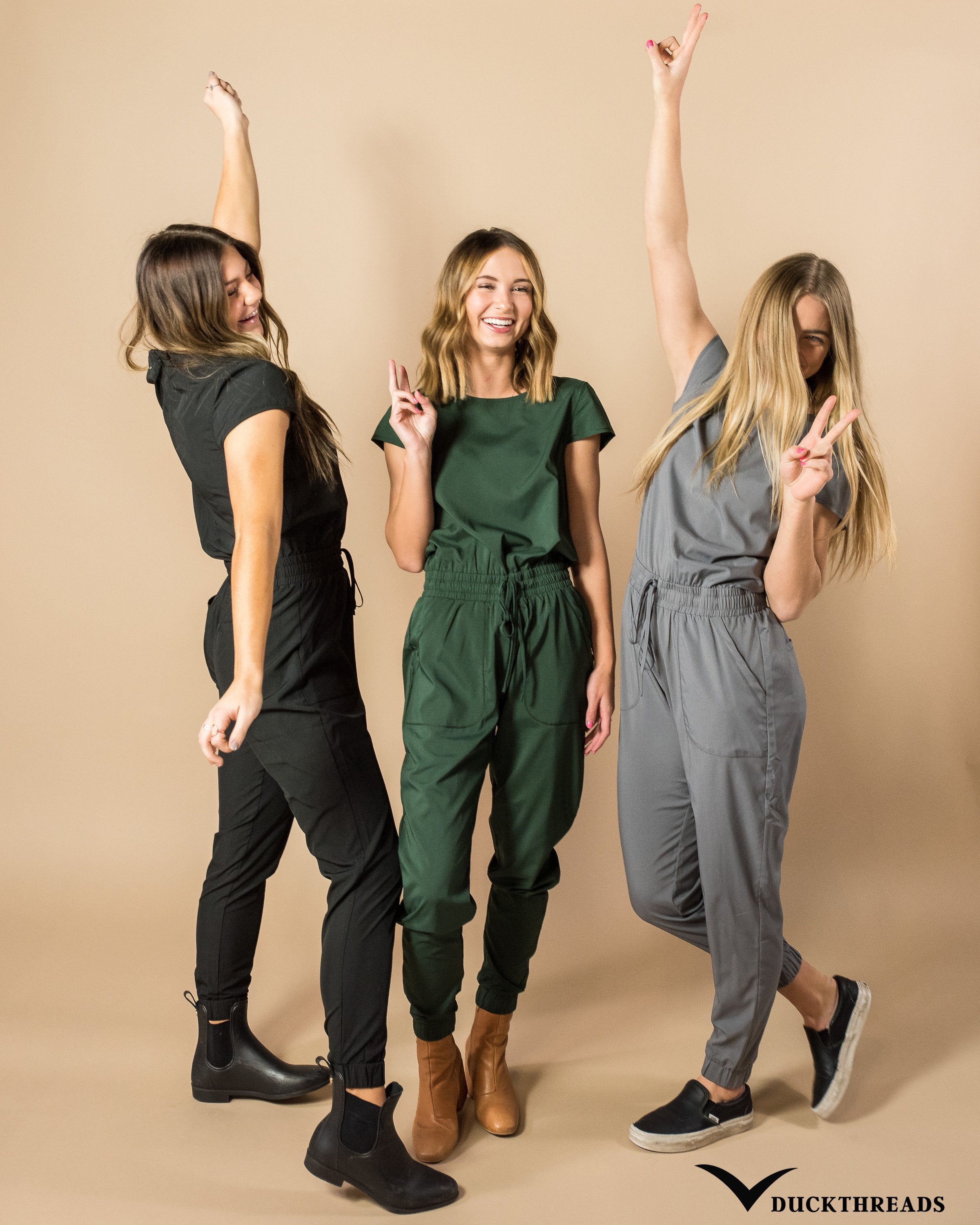DT Unity Cap Sleeve Jumpsuit — Green