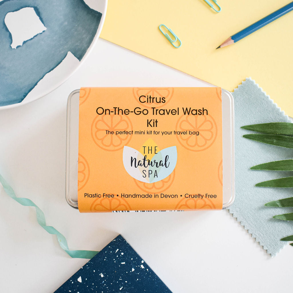 Citrus Mini Travel Wash Kit — Natural Shampoo