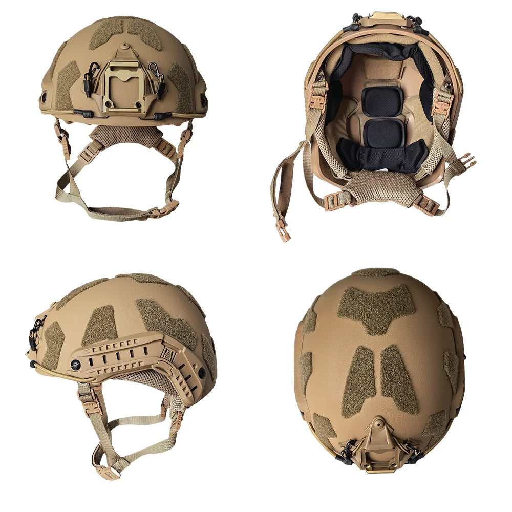 Military Tactical Helmet Set with Goggles & Face Mask