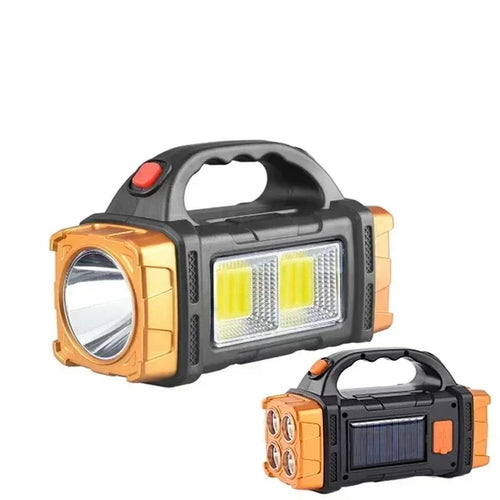 Solar & USB Rechargeable LED Flashlight