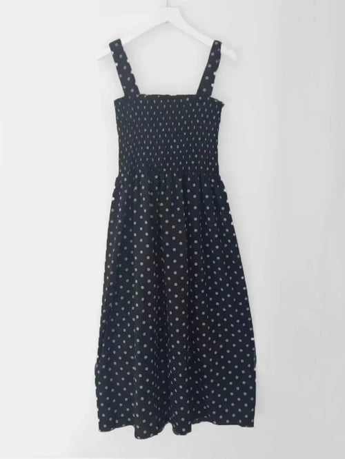 Polka Dot Square-Neck Cami Dress