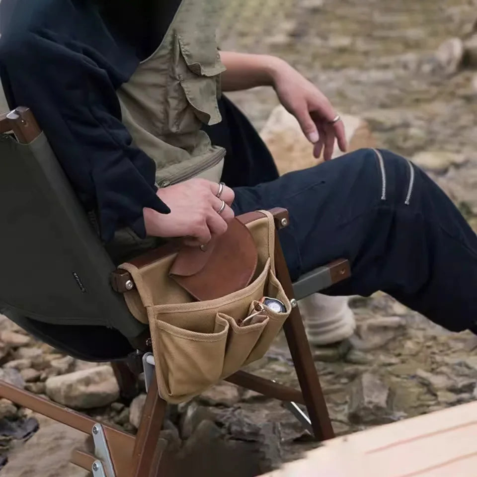 Camping Chair Armrest Organiser Storage Bag