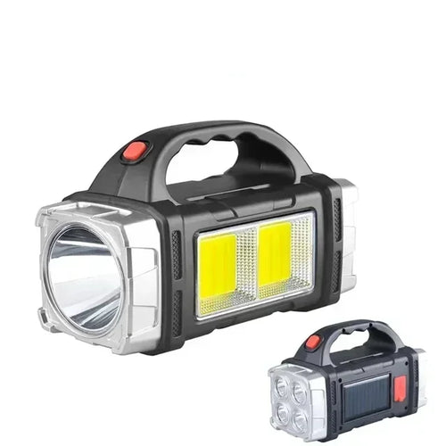Solar & USB Rechargeable LED Flashlight