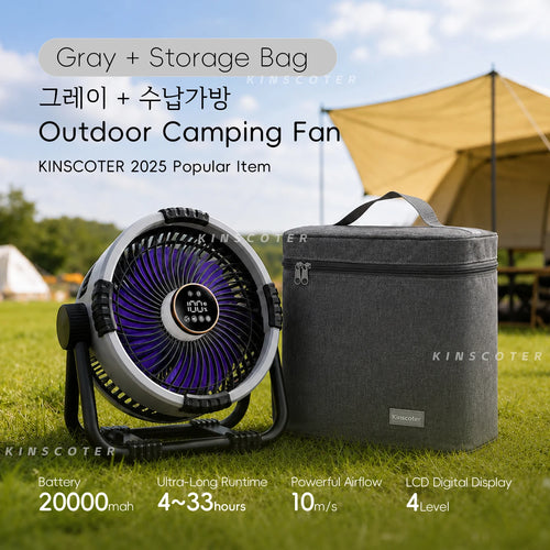 6-in-1 Rechargeable Portable Camping Fan — 20,000mAh