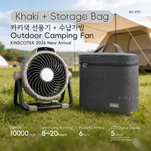 6-in-1 Rechargeable Portable Camping Fan — 20,000mAh