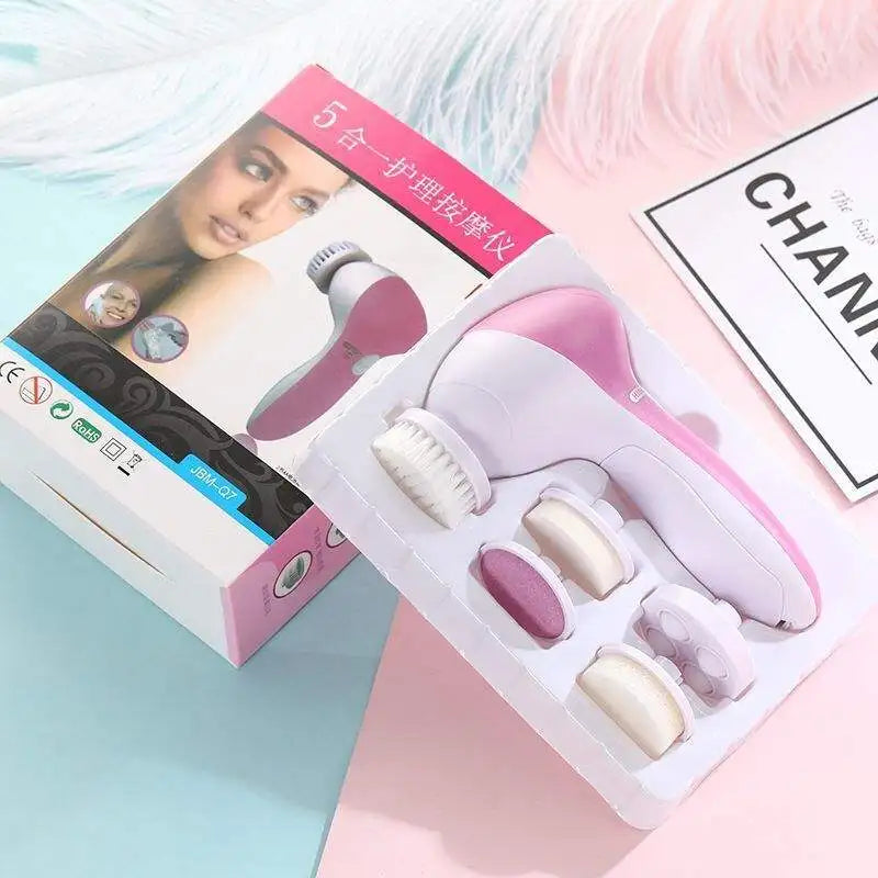 Electric 5-in-1 Facial Cleansing Brush & Spa Machine