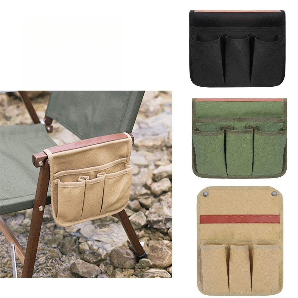 Camping Chair Armrest Organiser Storage Bag