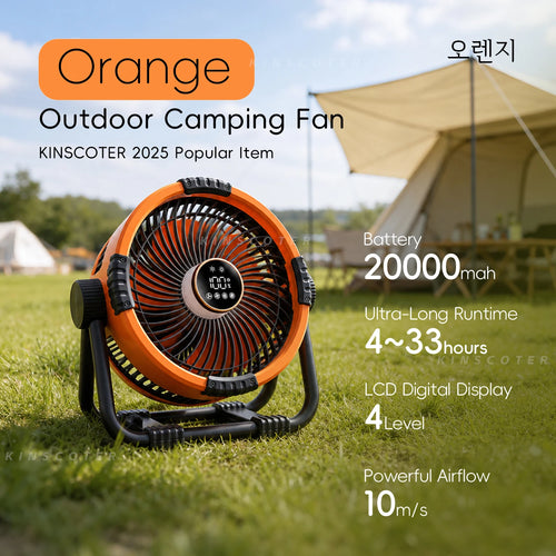 6-in-1 Rechargeable Portable Camping Fan — 20,000mAh