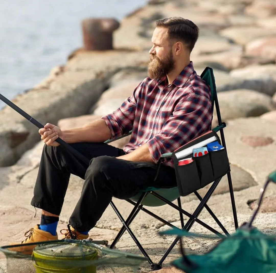 Camping Chair Armrest Organiser Storage Bag