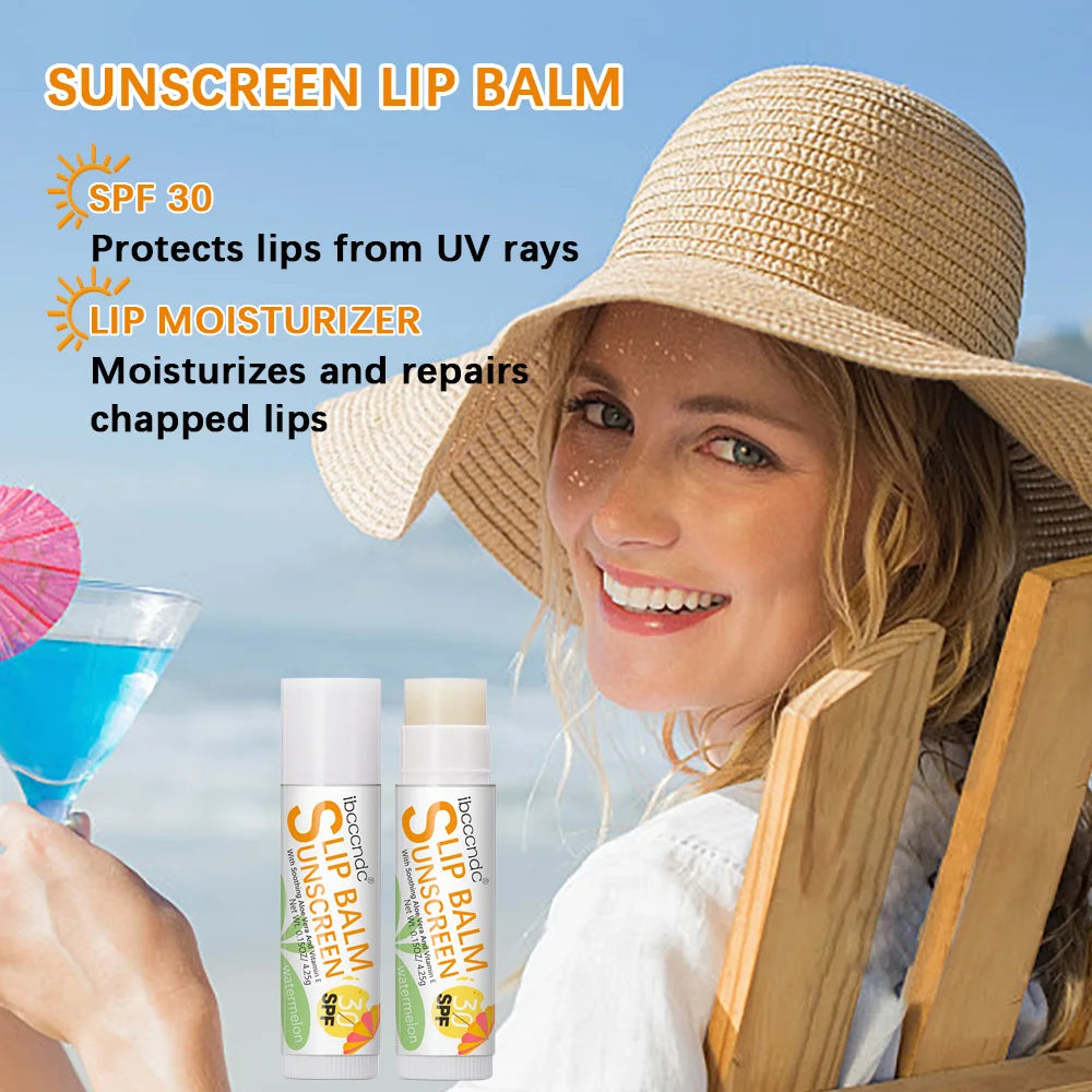 SPF 30 Sunscreen Lip Balm — Watermelon / Coconut / Banana