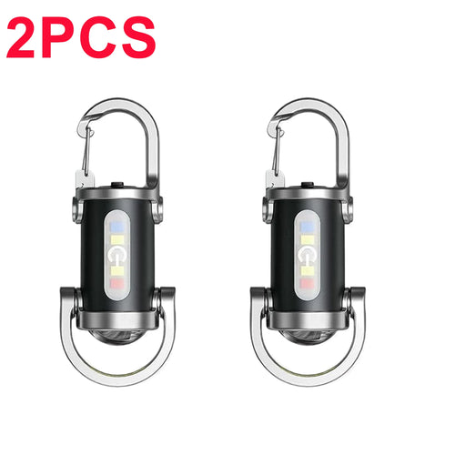 Mini USB Rechargeable LED Keychain Flashlight