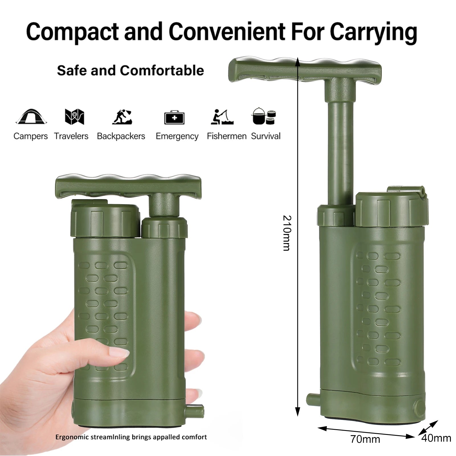Water Purifier Pump Filtration System — 0.01 Micron