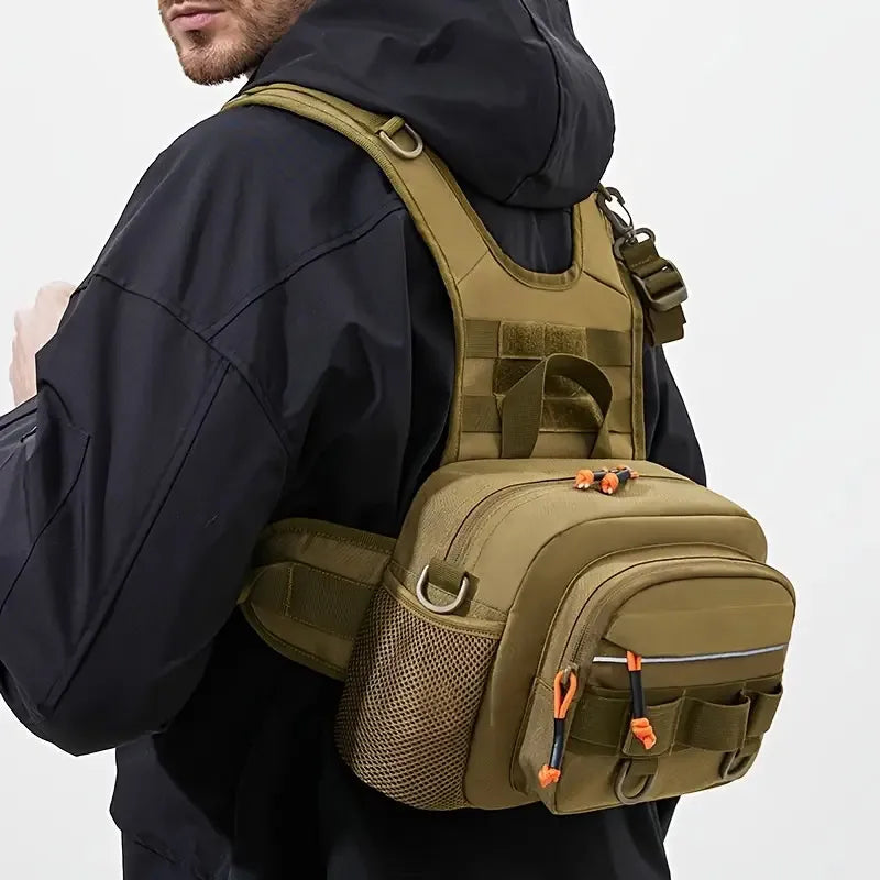 Fishing & Hiking Front Chest Vest Backpack