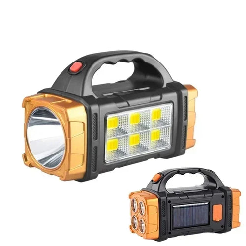 Solar & USB Rechargeable LED Flashlight