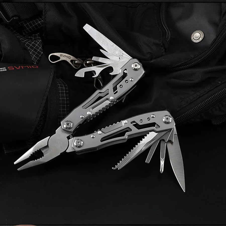 Stainless Steel Folding Camping Multitool Knife