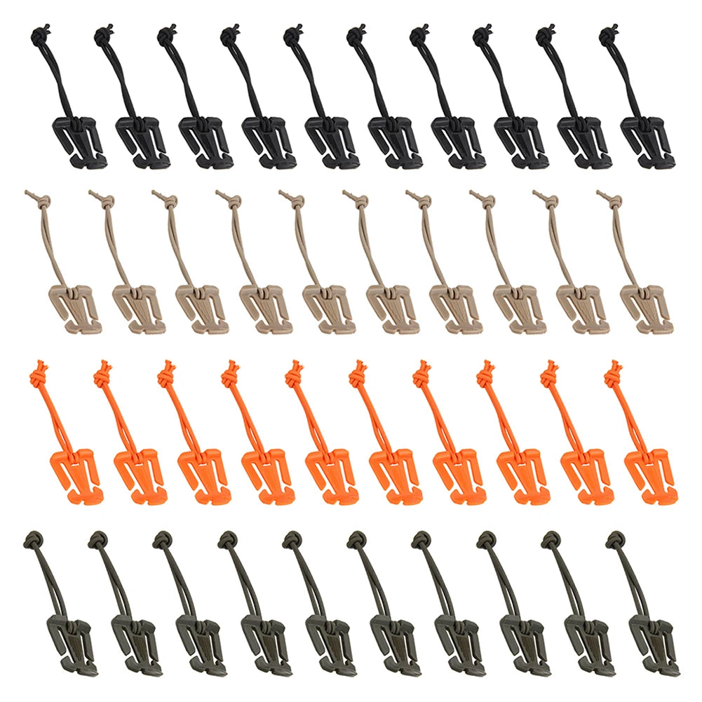 Heavy-Duty Carabiner Buckle Clips — 2 Pack