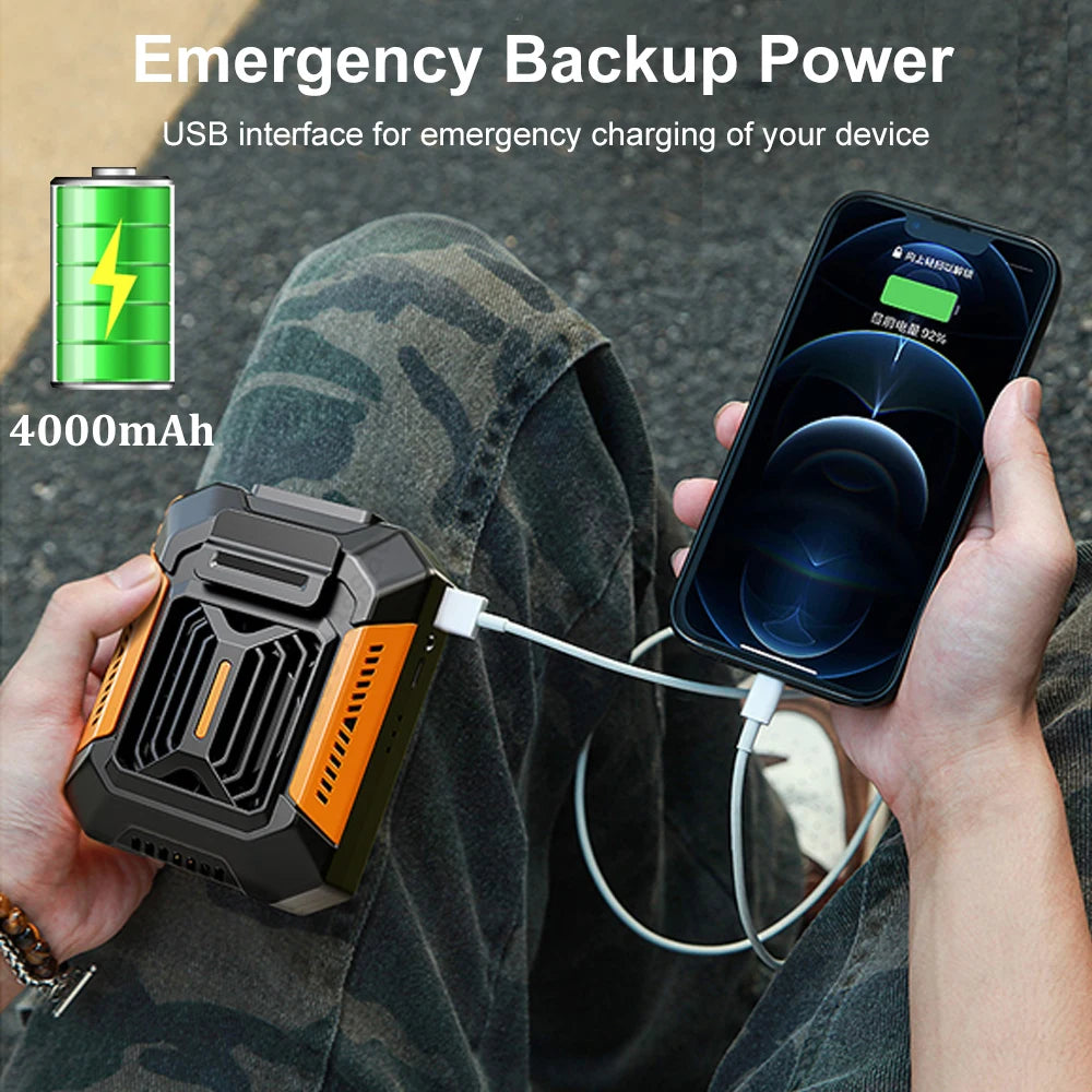 Portable Waist Clip Rechargeable Mini Fan