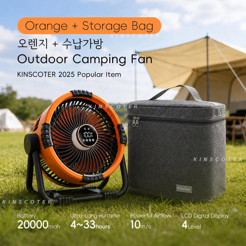 6-in-1 Rechargeable Portable Camping Fan — 20,000mAh