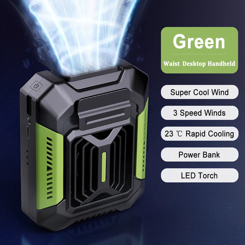 Portable Waist Clip Rechargeable Mini Fan