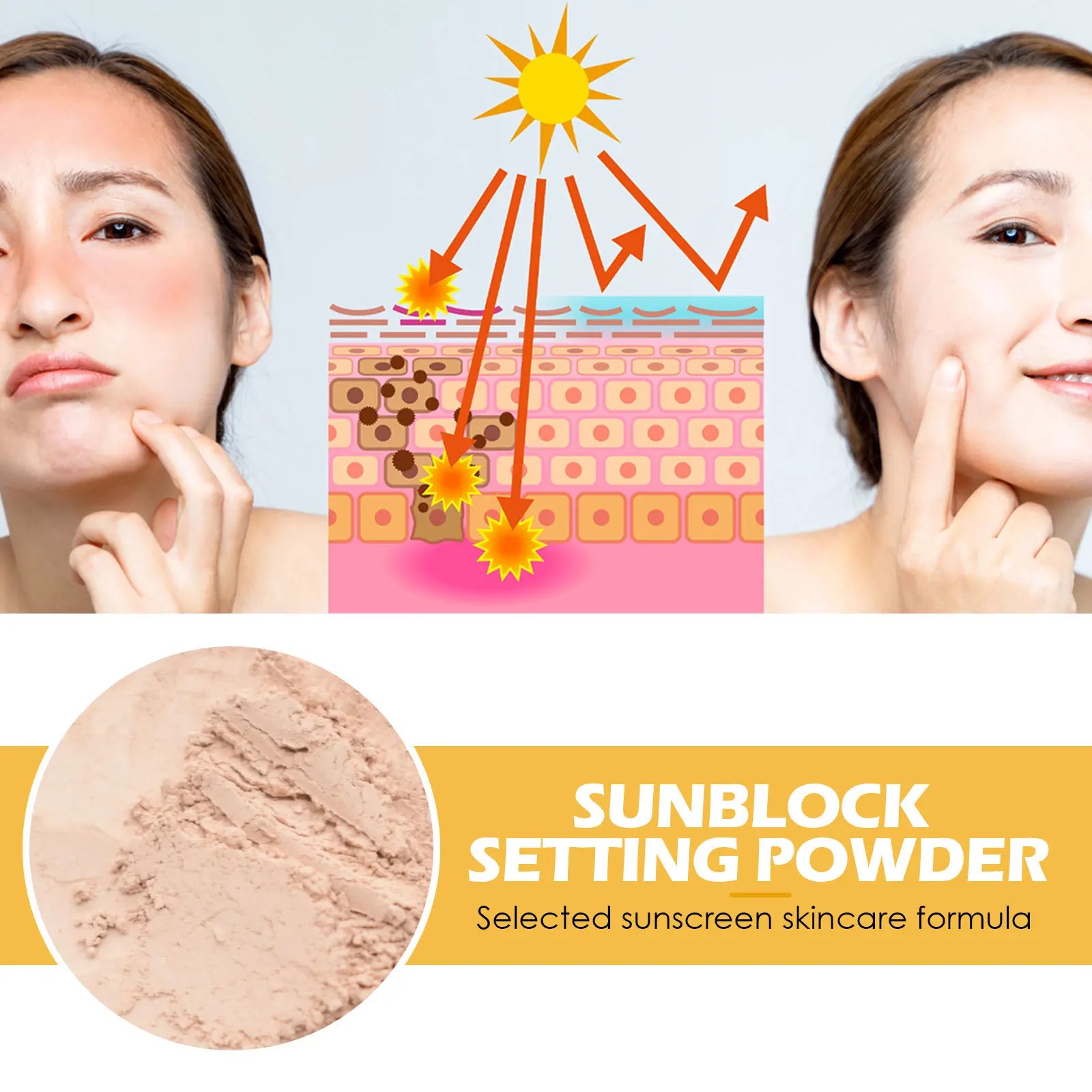 EELHOE SPF 50 Loose Powder Facial Sunscreen