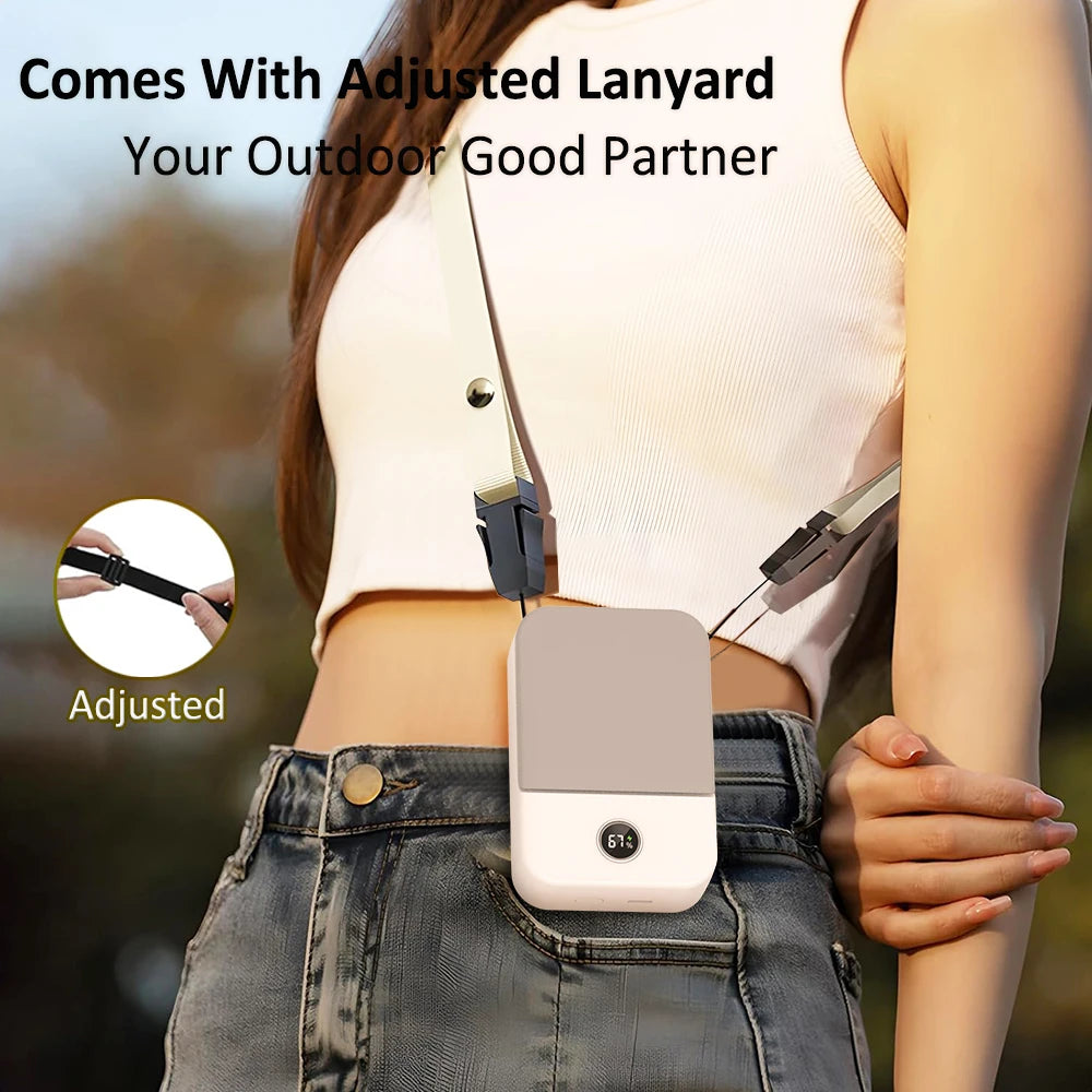 Portable Bladeless Waist Clip Fan — USB