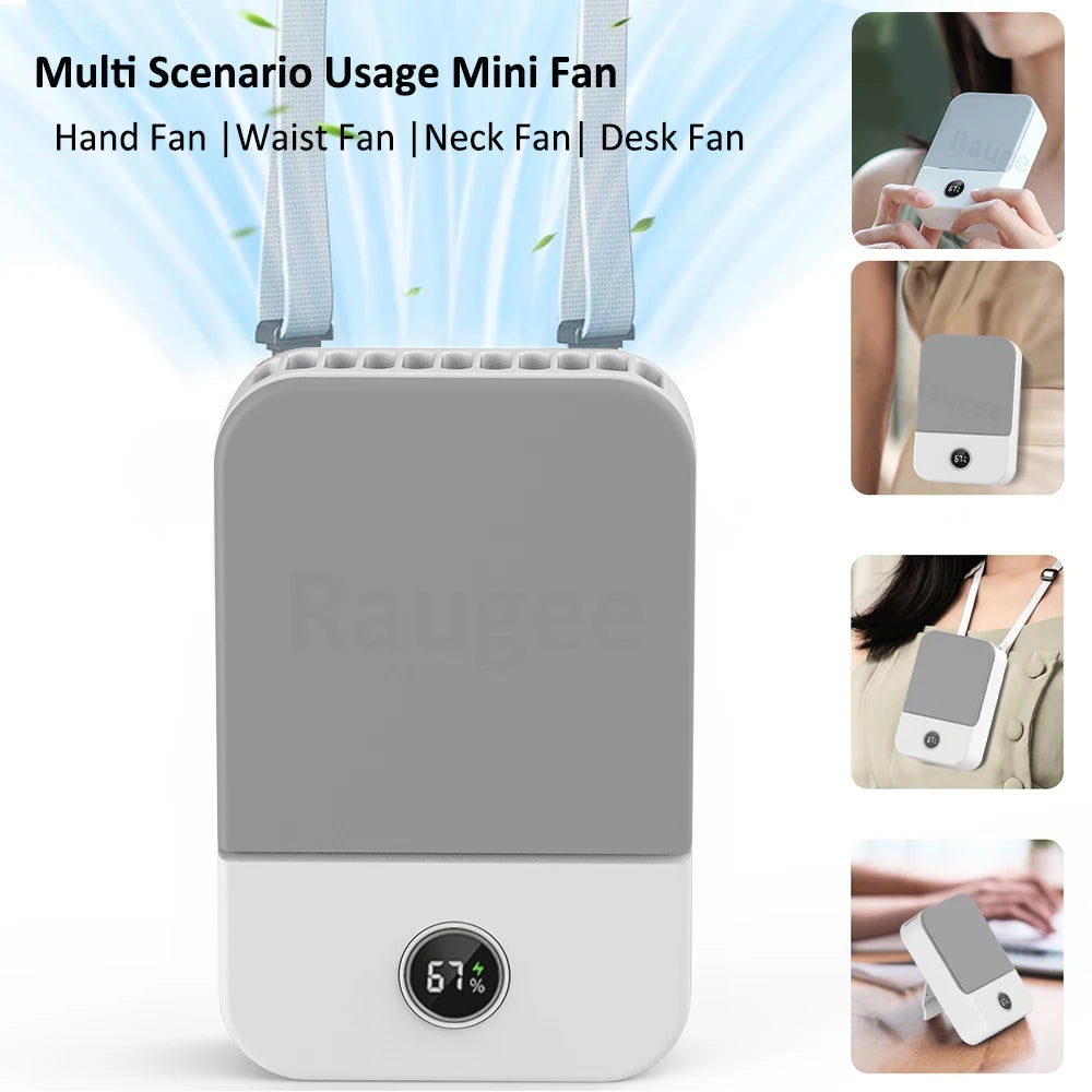 Portable Bladeless Waist Clip Fan — USB