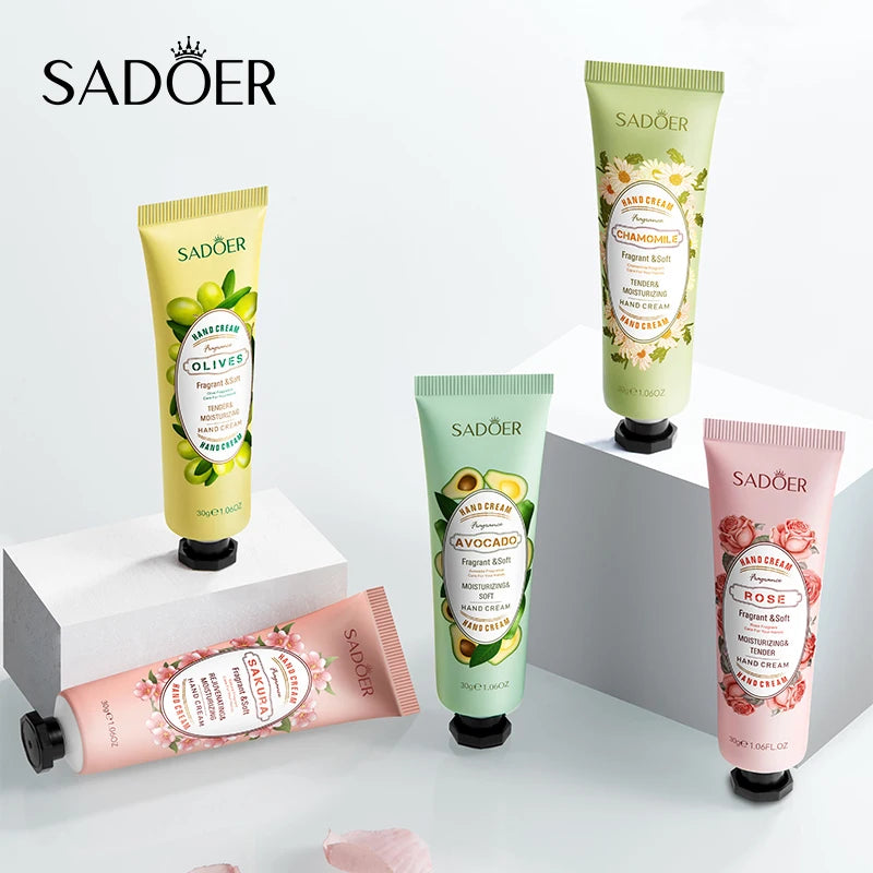 SADOER Fruit & Floral Hand Cream Set — 5 Pieces