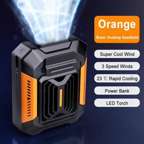 Portable Waist Clip Rechargeable Mini Fan