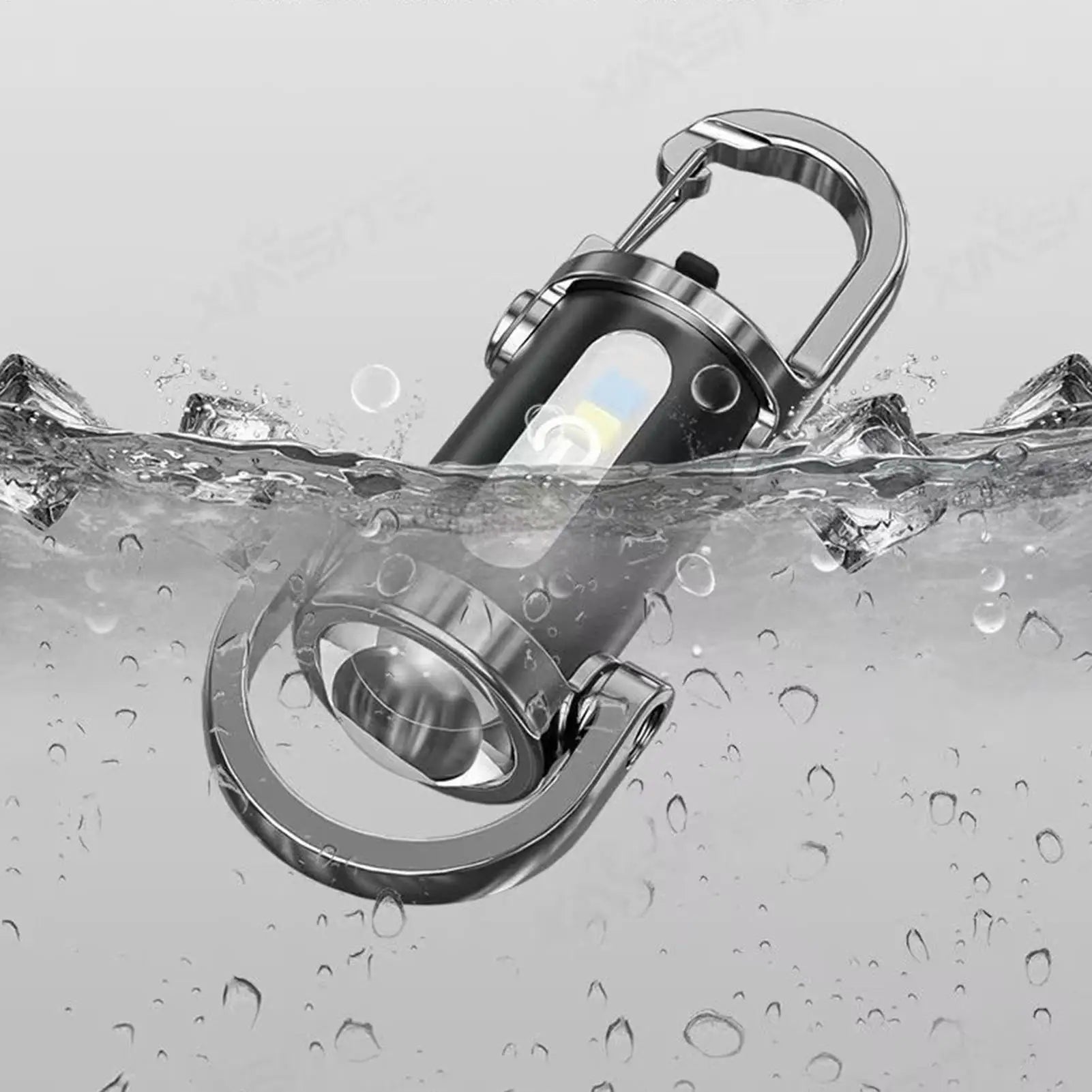 Mini USB Rechargeable LED Keychain Flashlight