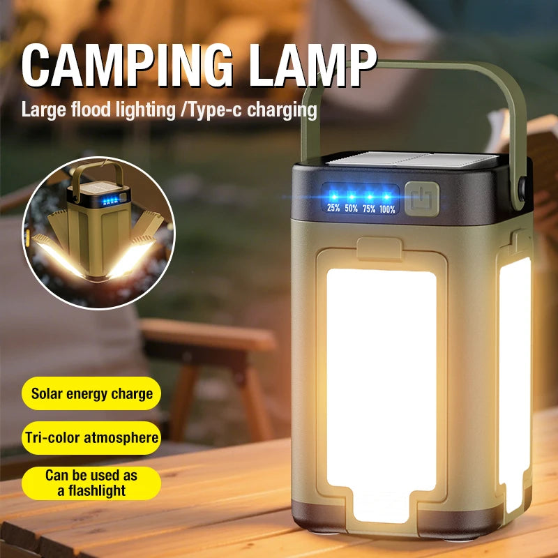 Portable LED Camping Light with Power Bank