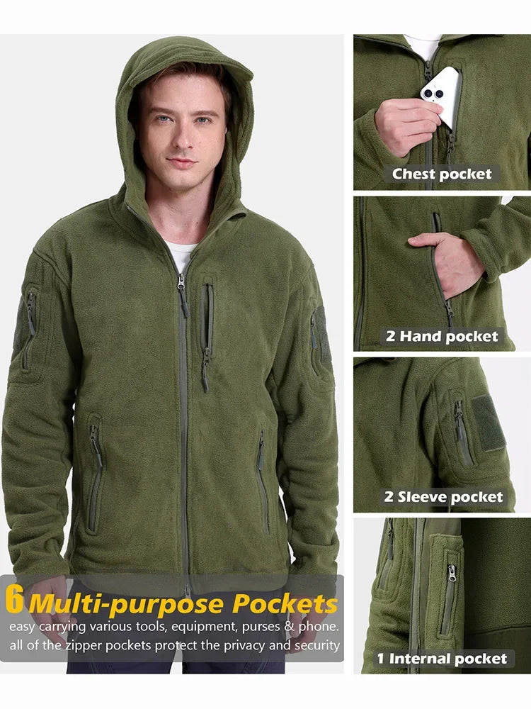 Men's Tactical Fleece Hunting Jacket