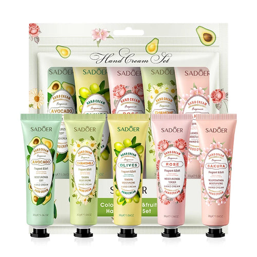 SADOER Fruit & Floral Hand Cream Set — 5 Pieces