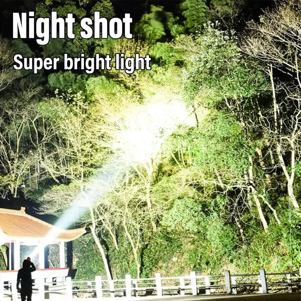 Solar & USB Rechargeable LED Flashlight