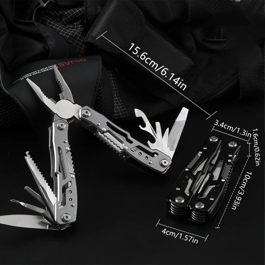 Stainless Steel Folding Camping Multitool Knife