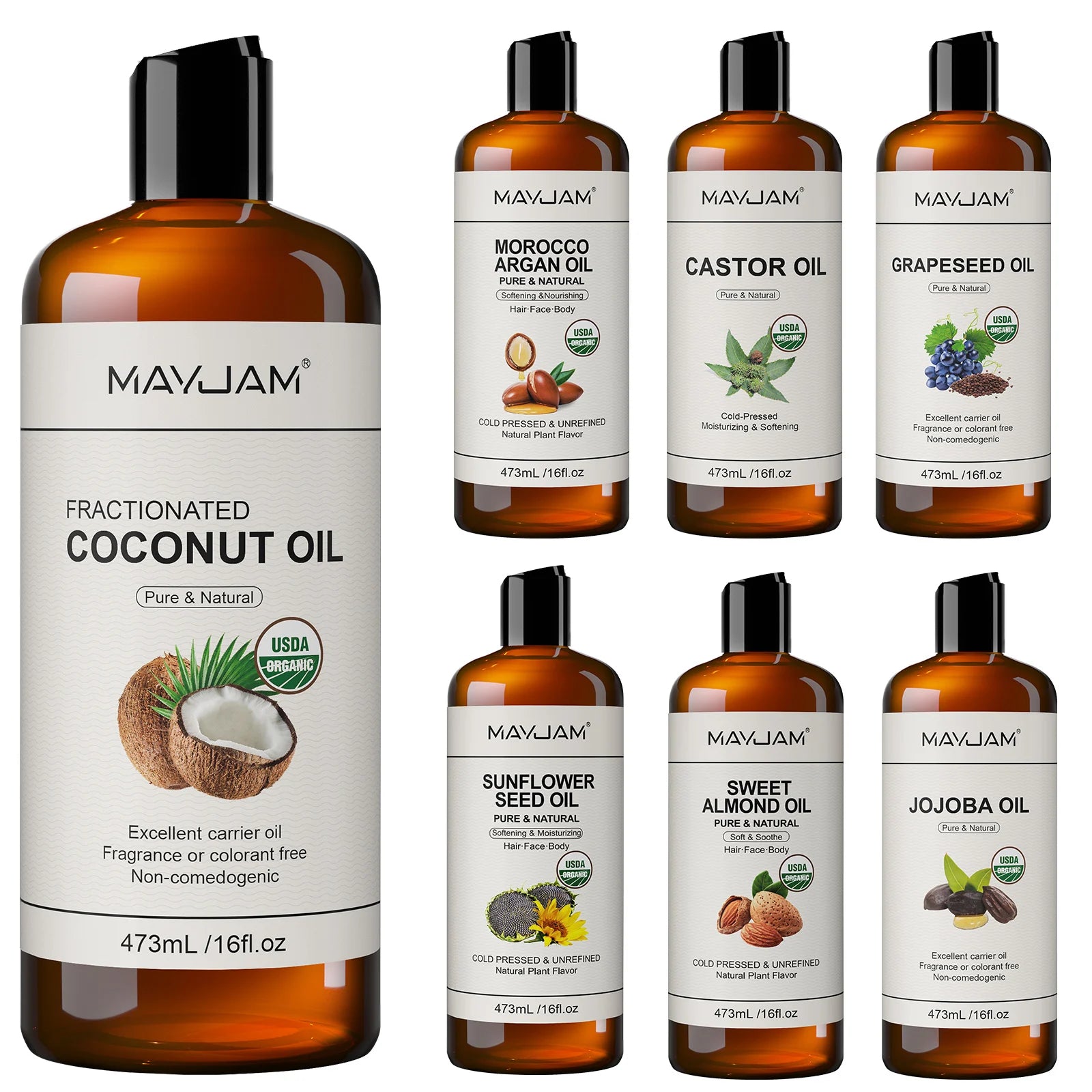 Organic Coconut & Carrier Oil — Multi-Use Skin & Hair