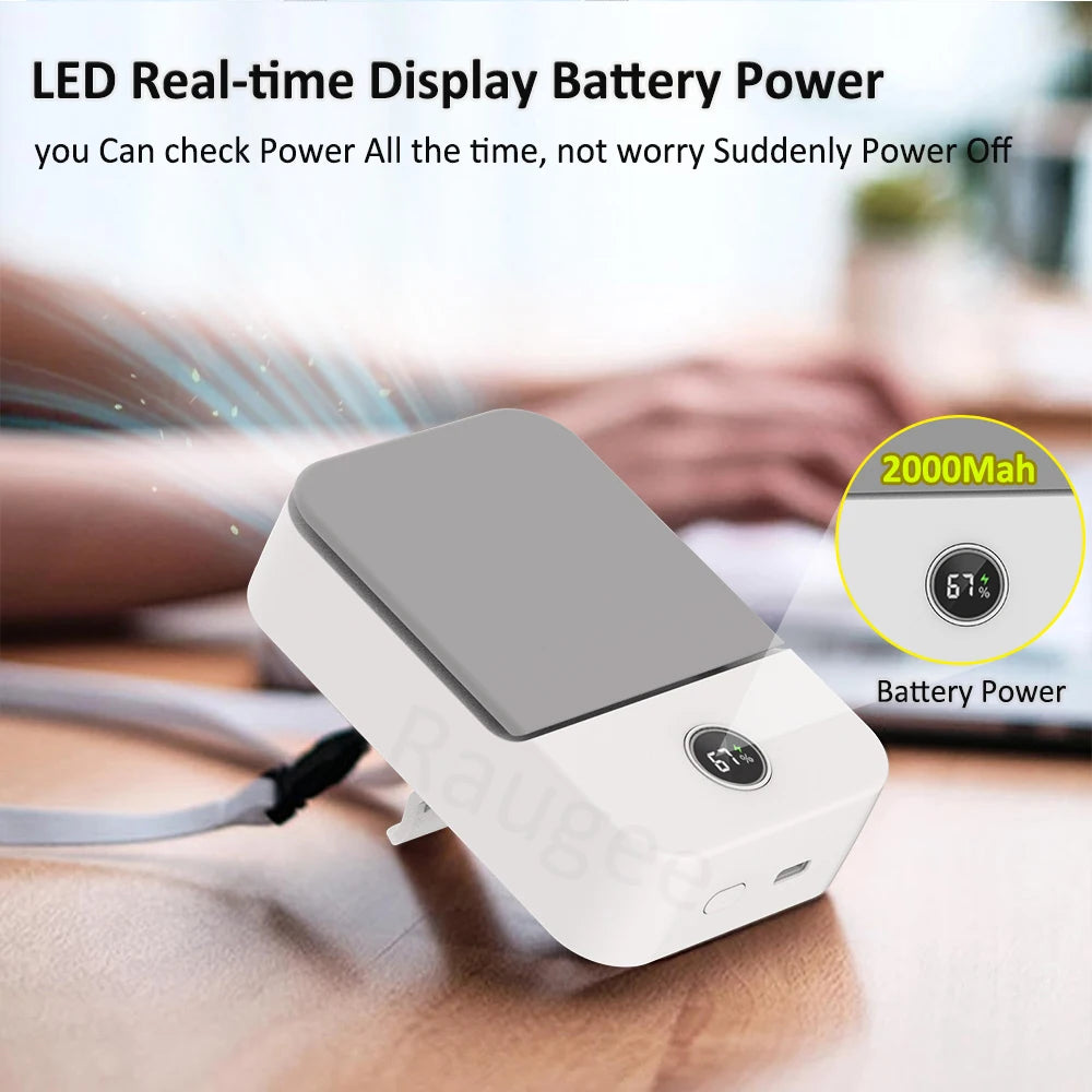 Portable Bladeless Waist Clip Fan — USB