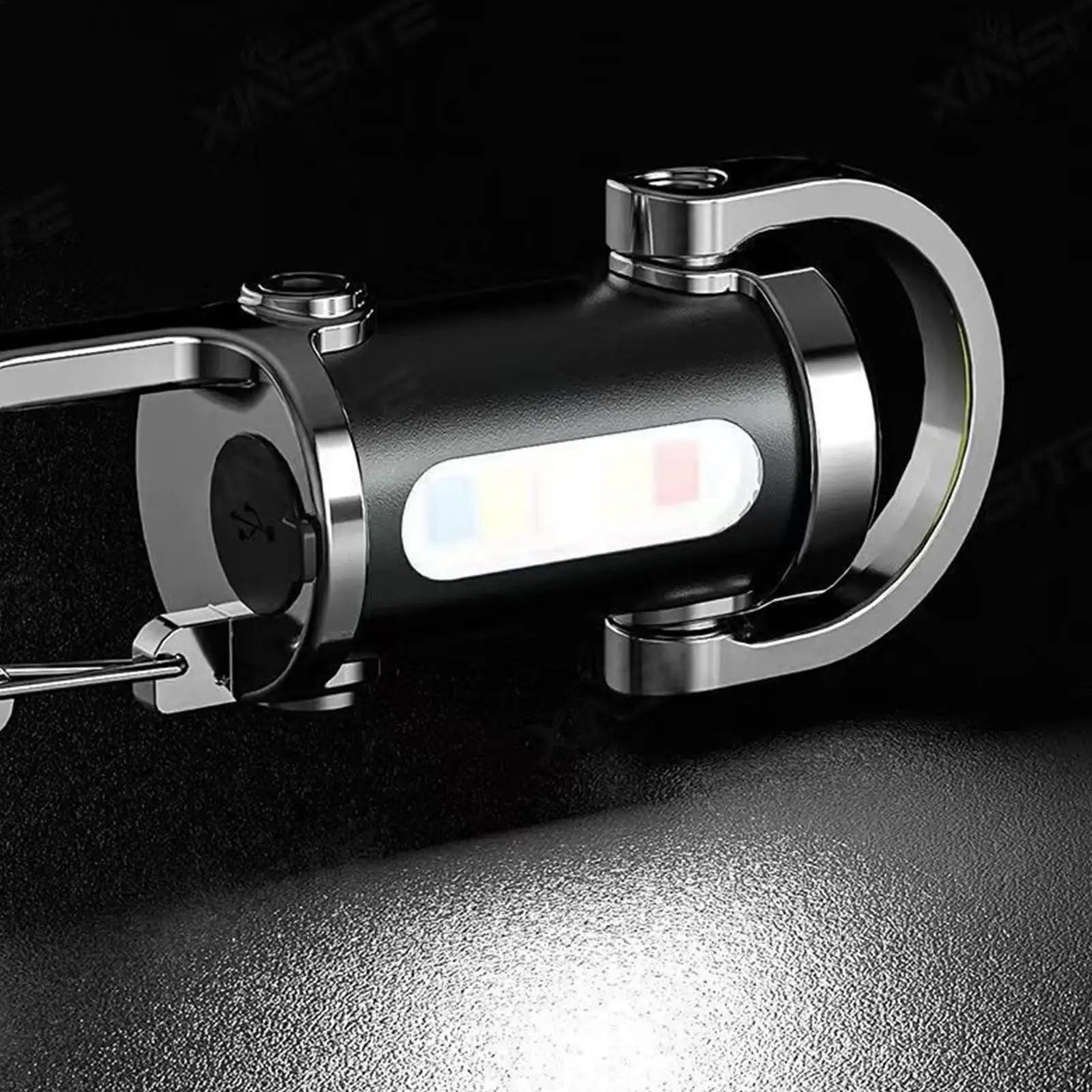 Mini USB Rechargeable LED Keychain Flashlight