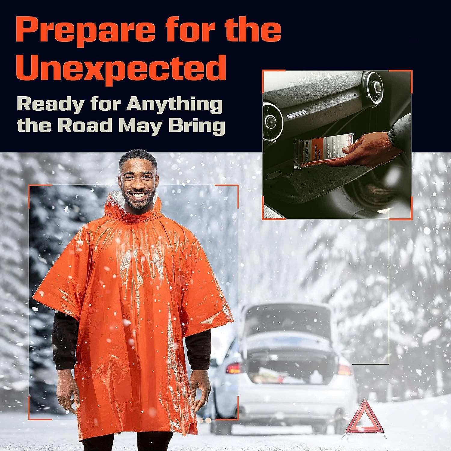 Emergency Thermal Blanket Rain Poncho