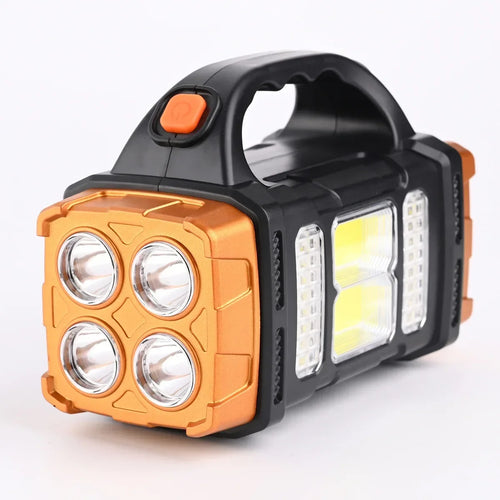 Solar & USB Rechargeable LED Flashlight