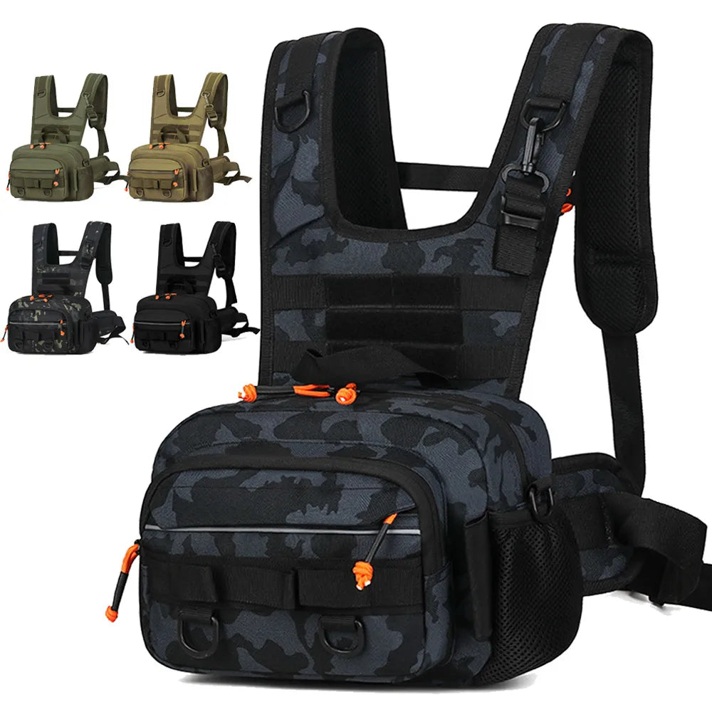 Fishing & Hiking Front Chest Vest Backpack