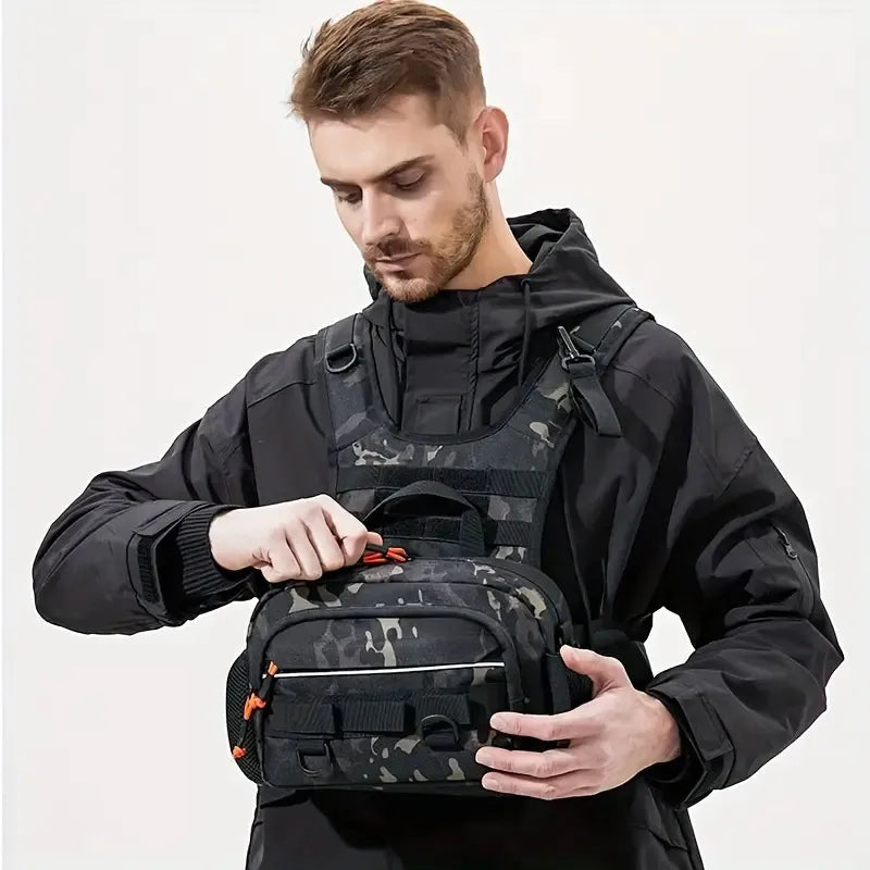Fishing & Hiking Front Chest Vest Backpack