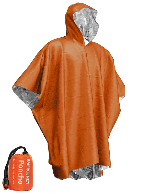 Emergency Thermal Blanket Rain Poncho