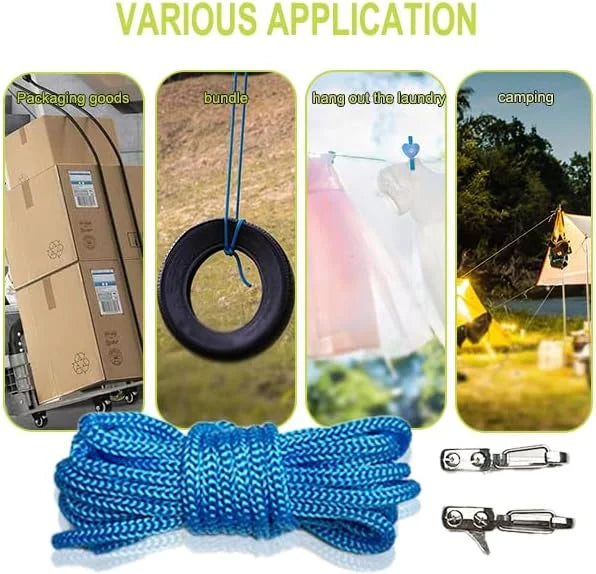 Heavy-Duty Retractable Rope Tie-Down Tensioner