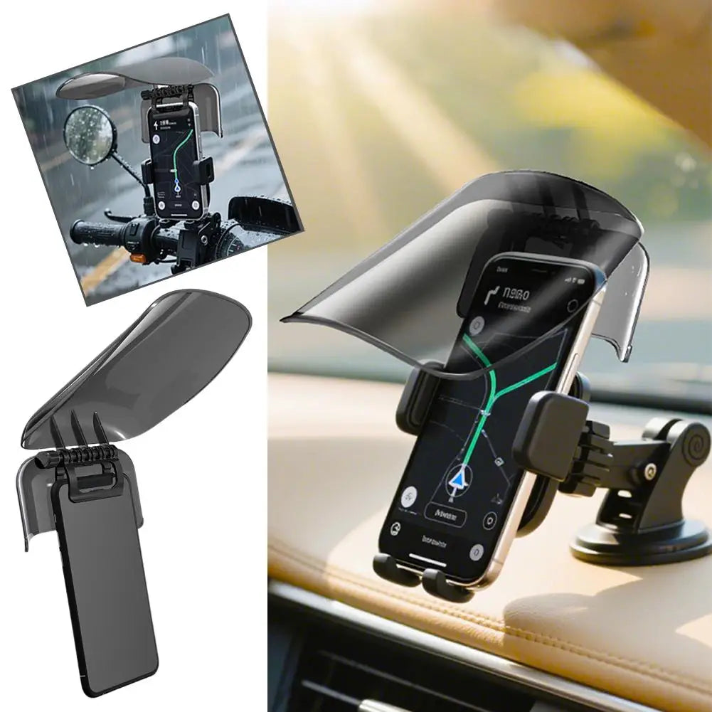 Phone Mount Sun Shade for Bikes & Outdoor Use