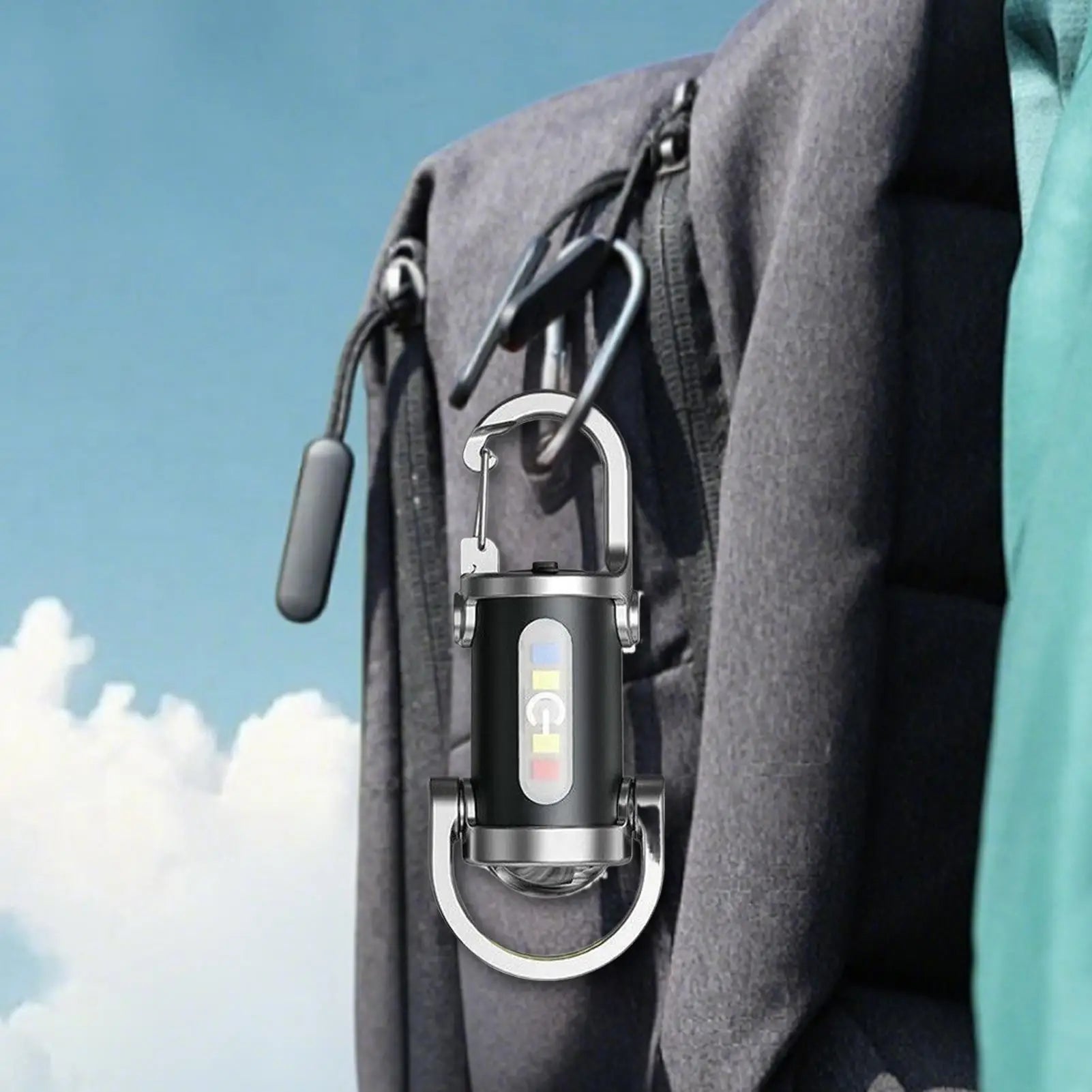 Mini USB Rechargeable LED Keychain Flashlight