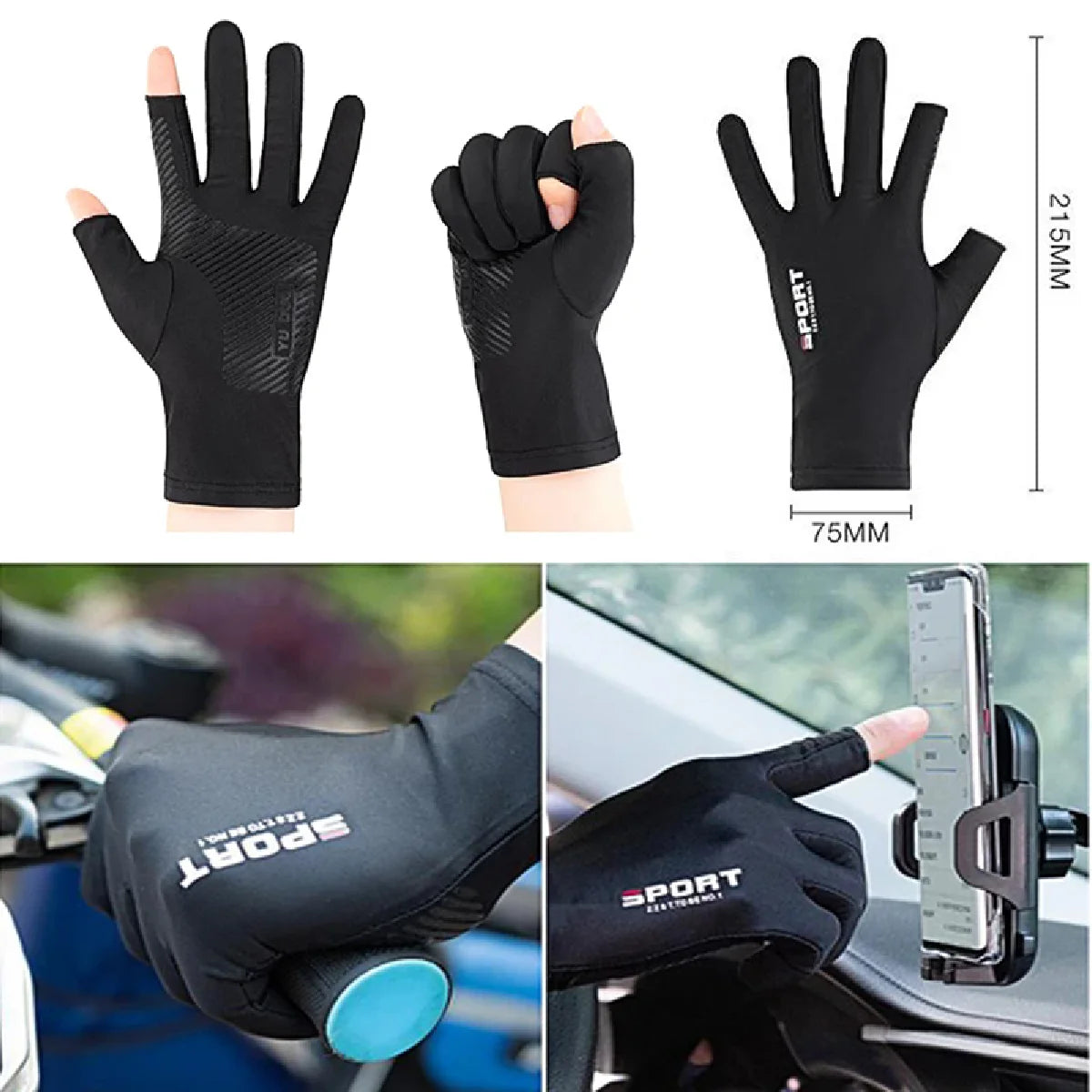 Anti-UV Touchscreen Fishing Gloves