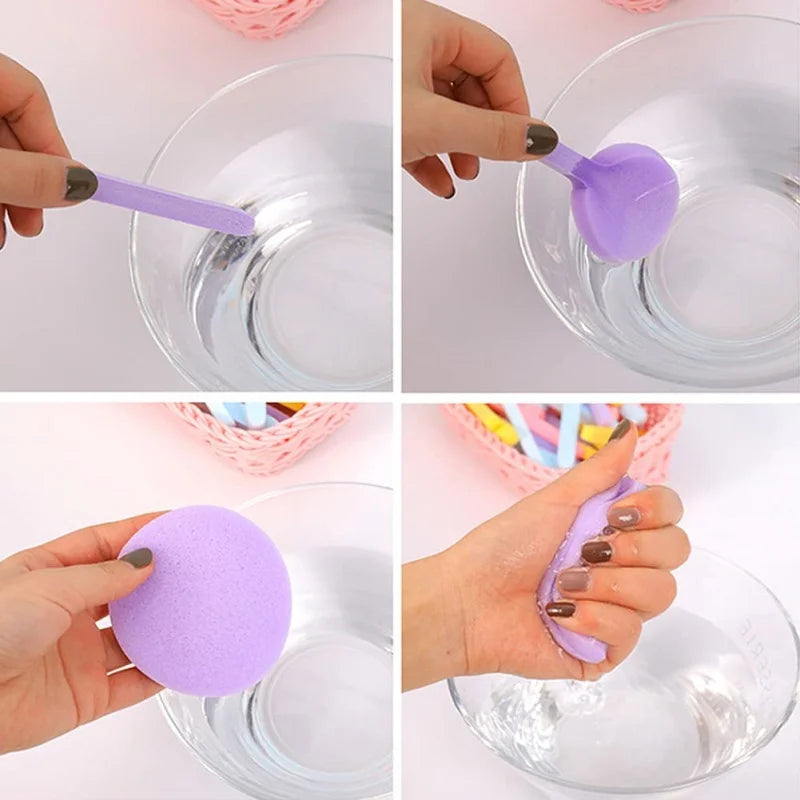 Facial Cleansing Sponge Puff with Storage Box